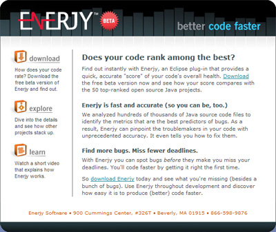 Enerjy Software product launch