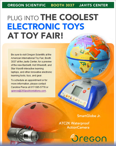 Oregon Scientific trade show invite